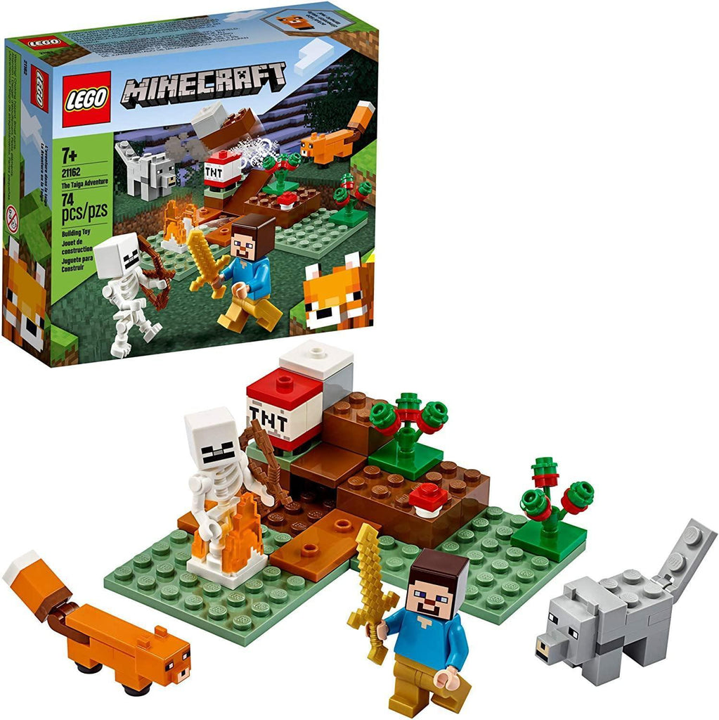 LEGO MINECRAFT 21162 The Taiga Adventure Playset with Skeleton - TOYBOX Toy Shop