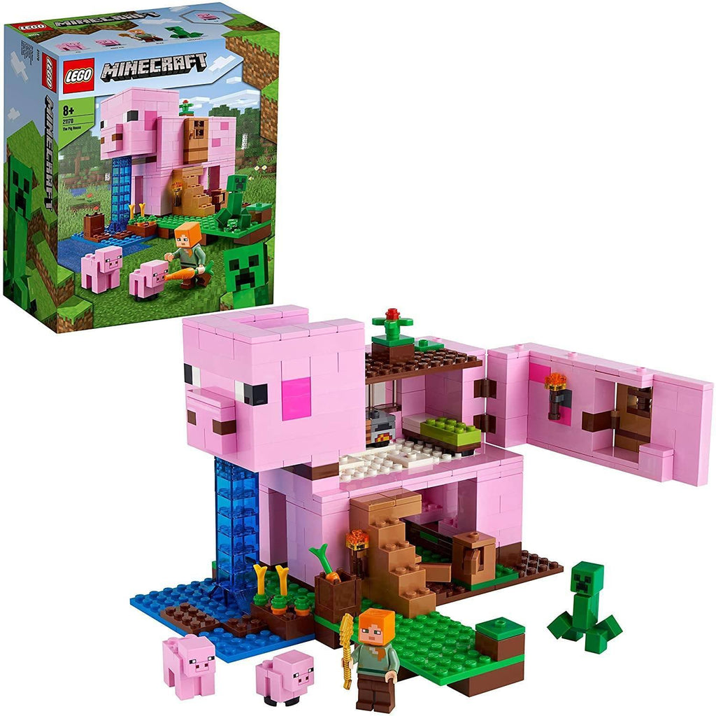 LEGO MINECRAFT 21170 The Pig House Building Set - TOYBOX Toy Shop