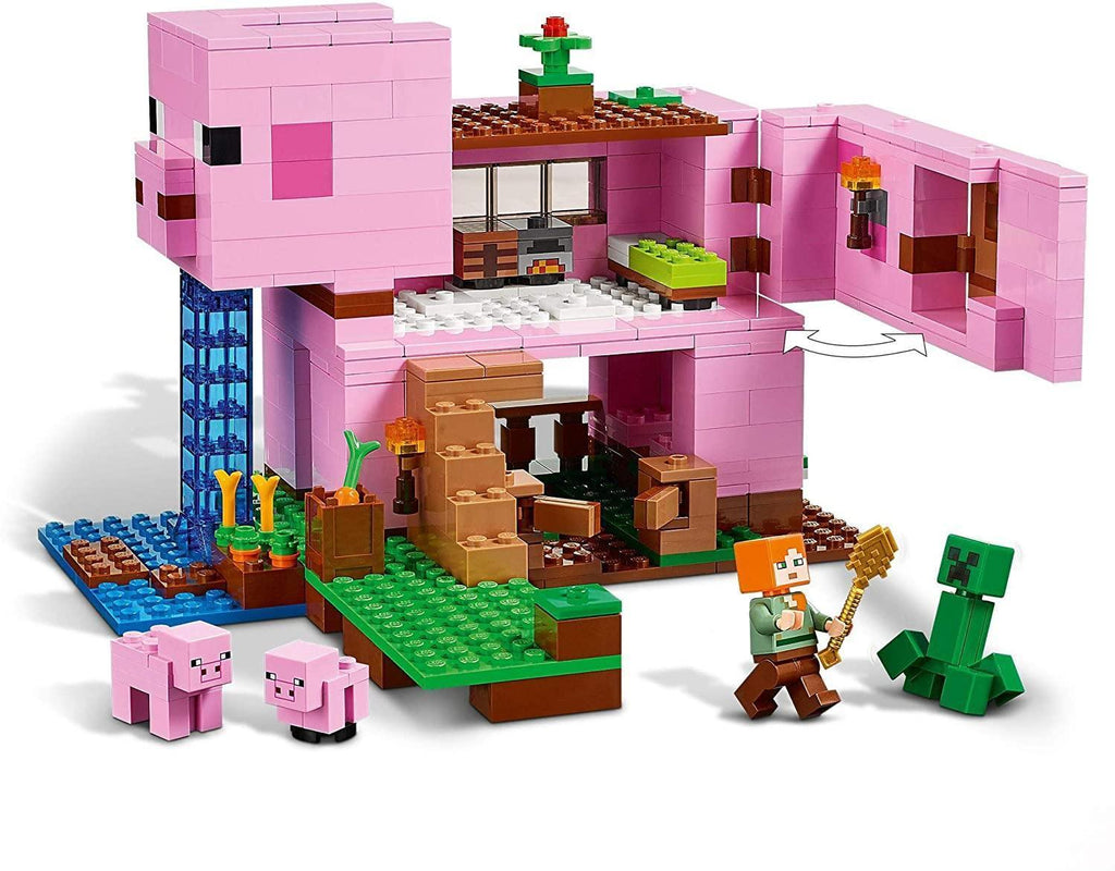 LEGO MINECRAFT 21170 The Pig House Building Set - TOYBOX Toy Shop