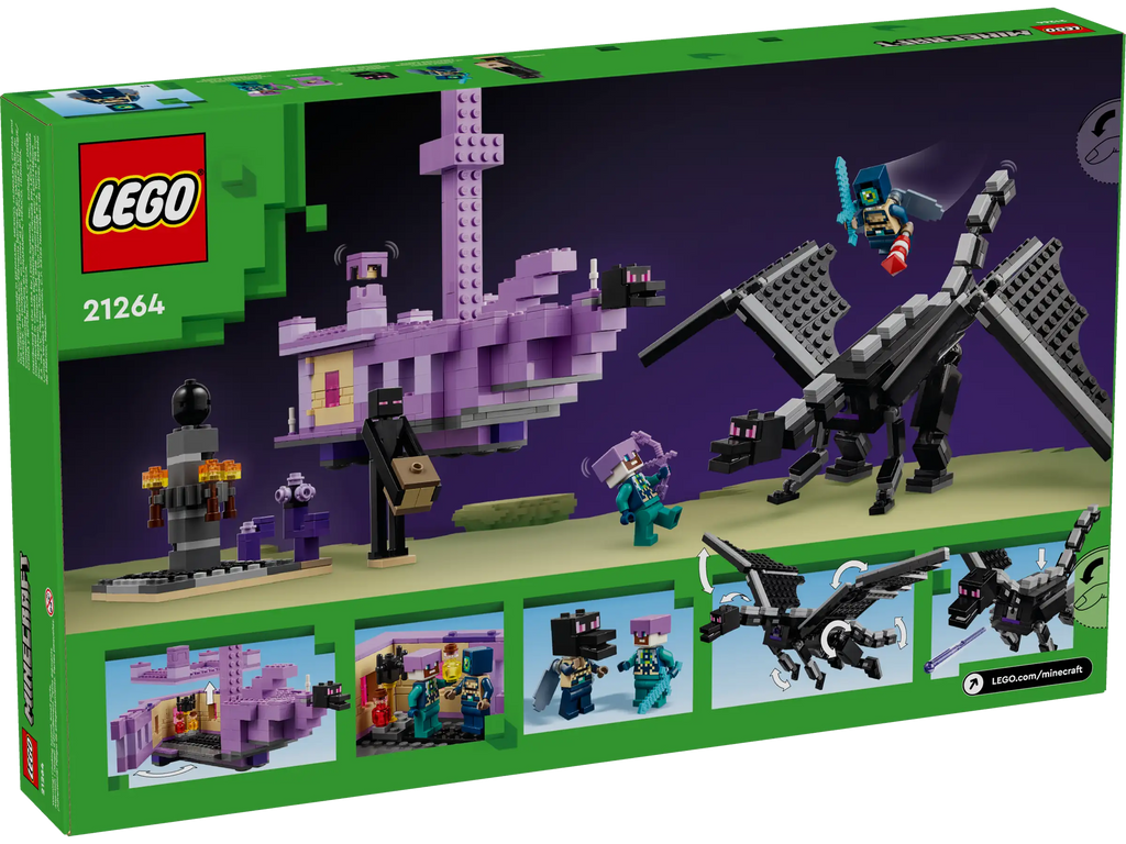 LEGO 21264 Minecraft The Ender Dragon and End Ship - TOYBOX Toy Shop