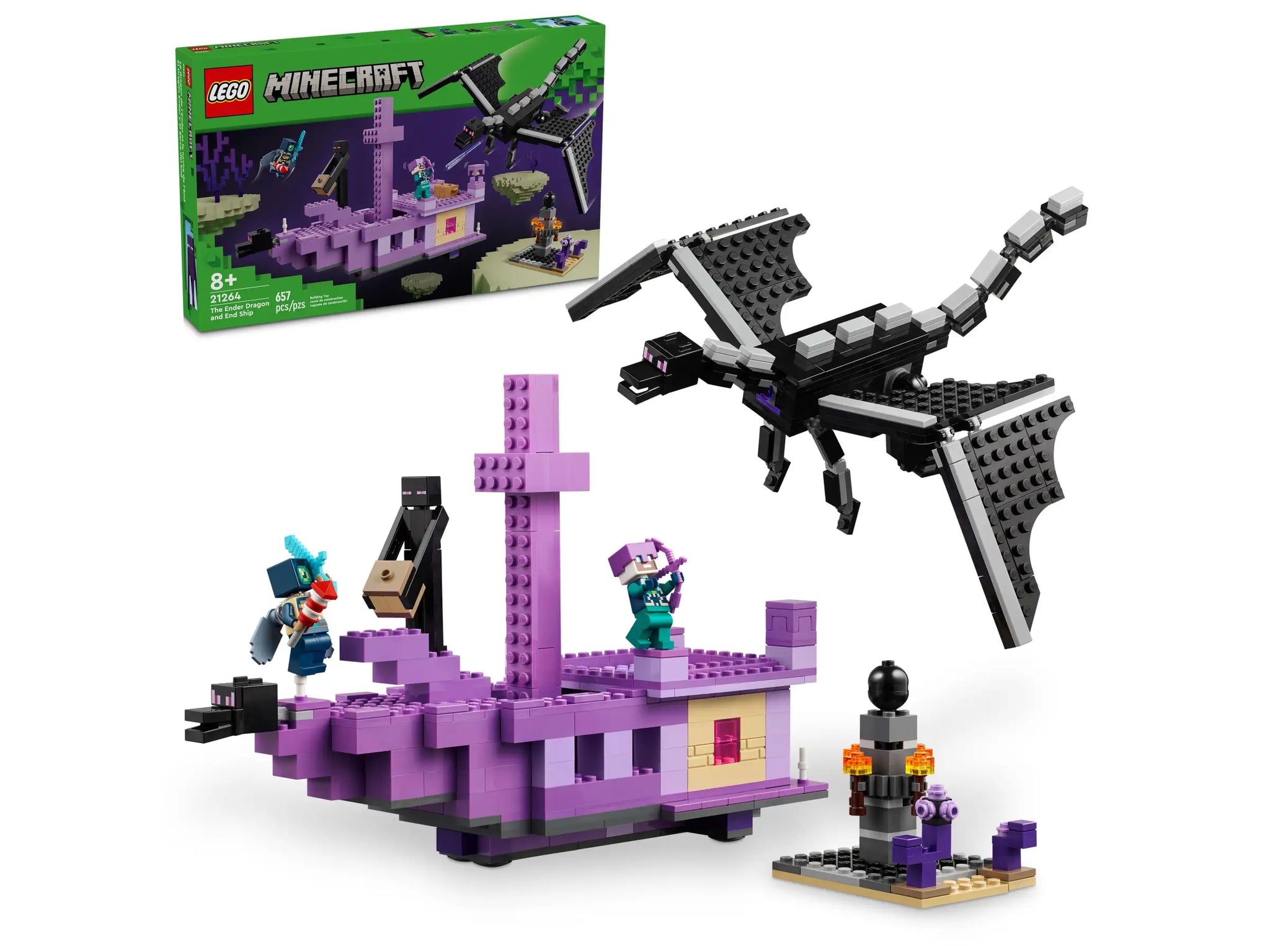 LEGO 21264 Minecraft The Ender Dragon and End Ship – TOYBOX