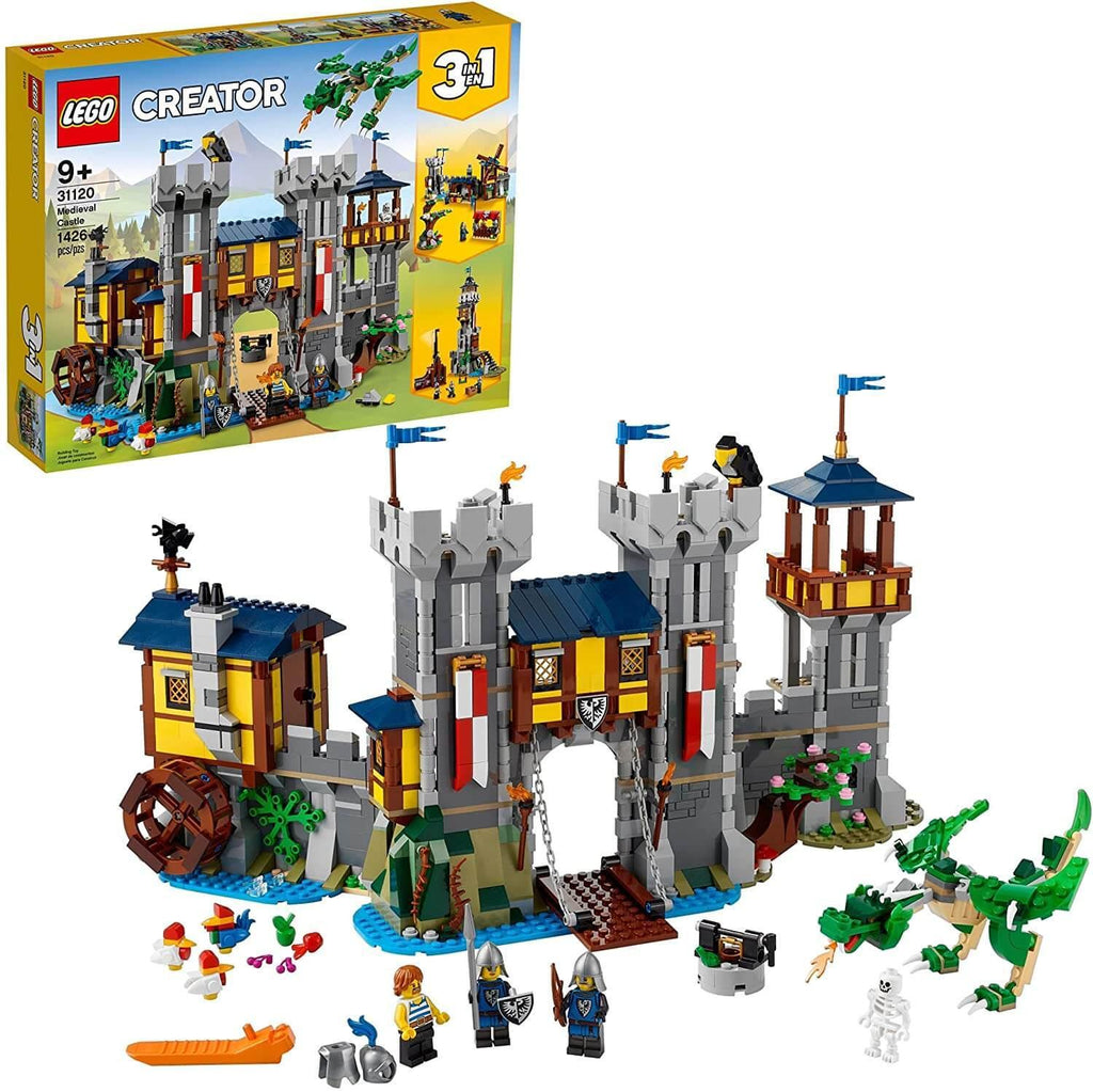 LEGO CREATOR 3in1 31120 Medieval Castle Building Kit - TOYBOX Toy Shop