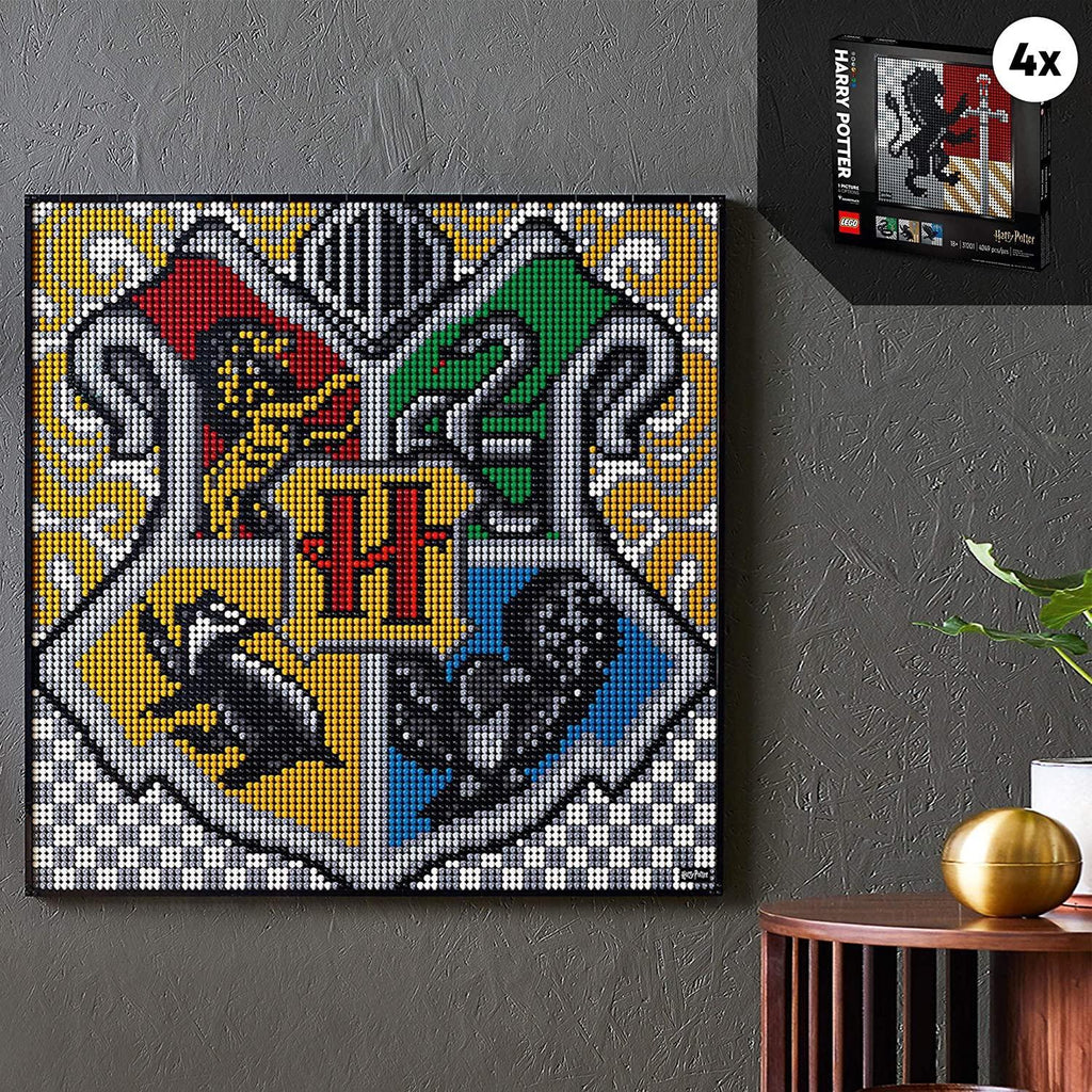 LEGO 31201 Art Harry Potter Hogwarts Crests Poster Canvas Set - TOYBOX Toy Shop