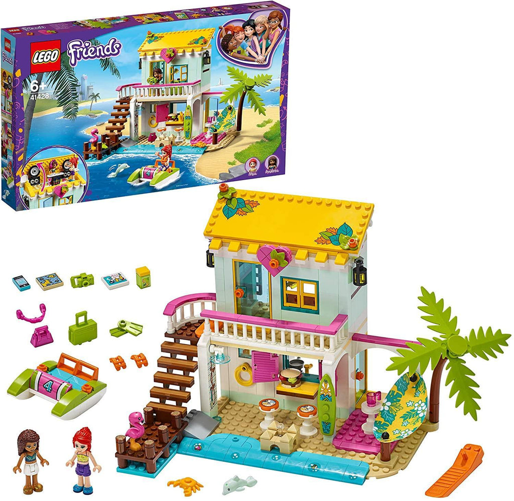 LEGO FRIENDS 41428 Beach House Mini Dolls House Playset - TOYBOX Toy Shop