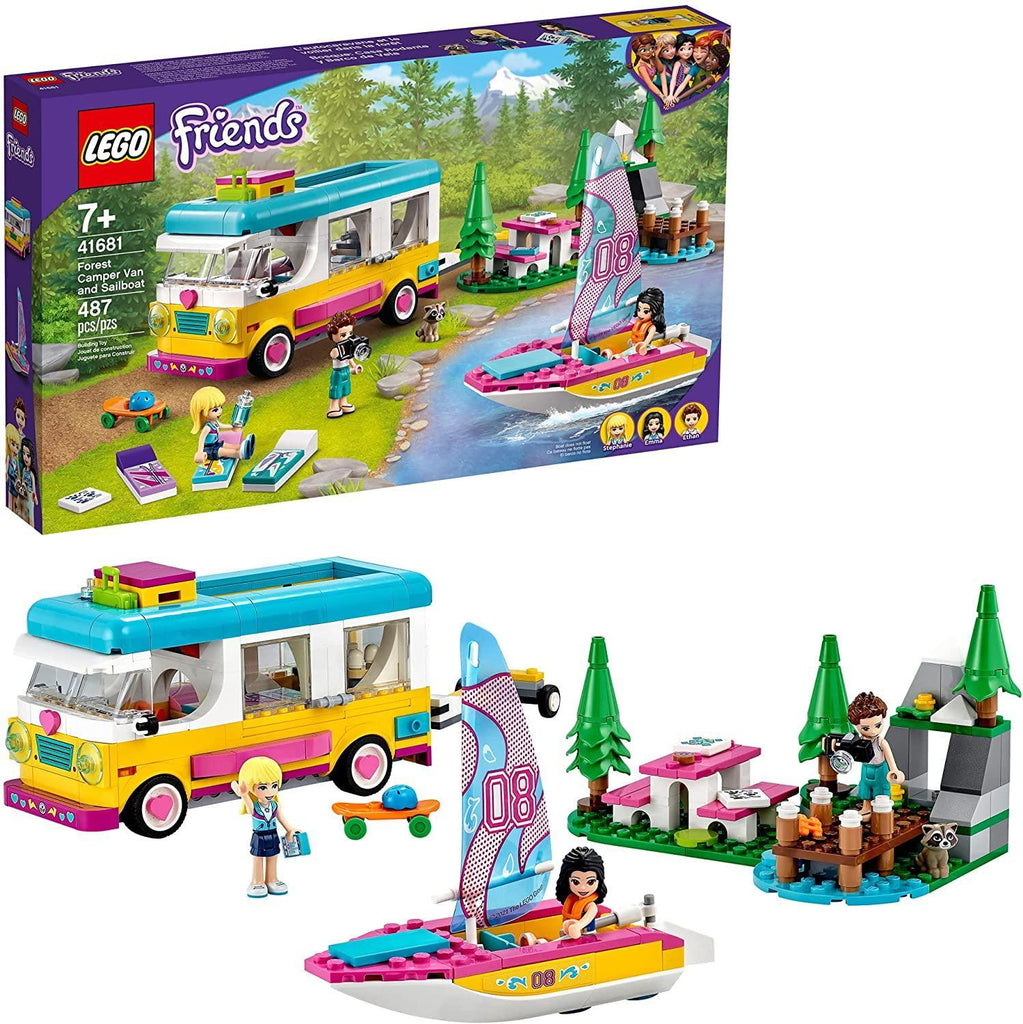LEGO FRIENDS 41681 Forest Camper Van and Sailboat - TOYBOX Toy Shop