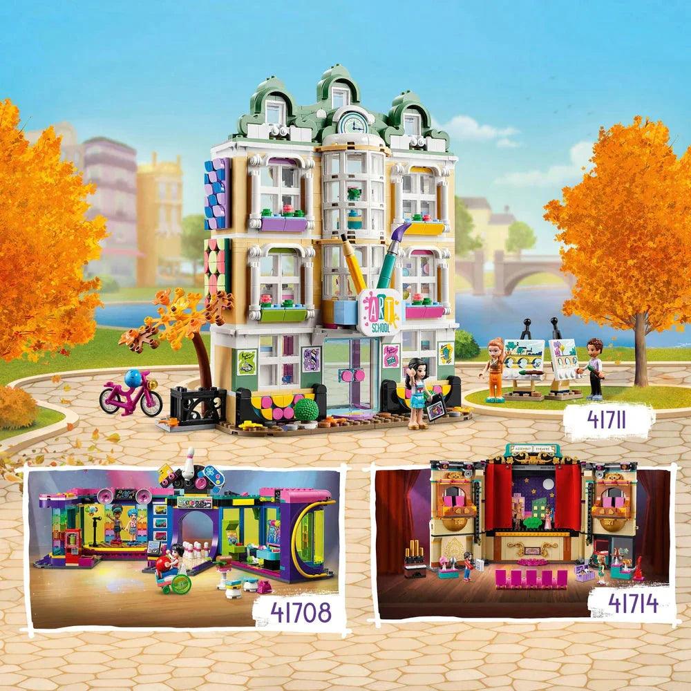 LEGO FRIENDS 41711 Emma's Art School House with DOTS Set - TOYBOX Toy Shop