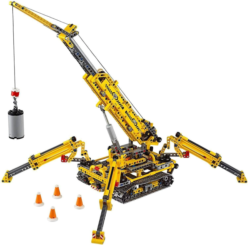 LEGO TECHNIC 42097 Compact Crawler Crane and Tower Crane, 2 in 1 Spiderlike Model, Construction Set - TOYBOX Toy Shop