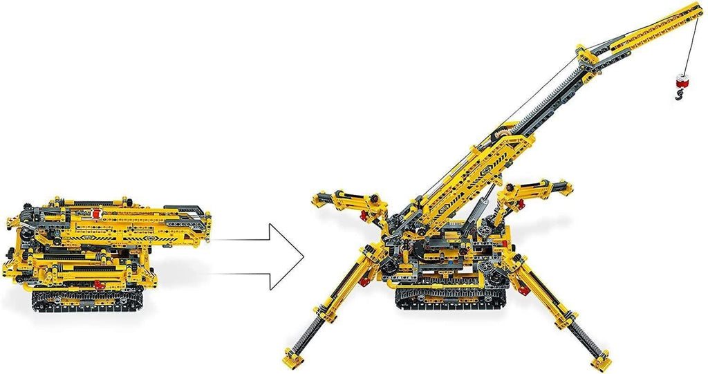 LEGO TECHNIC 42097 Compact Crawler Crane and Tower Crane, 2 in 1 Spiderlike Model, Construction Set - TOYBOX Toy Shop
