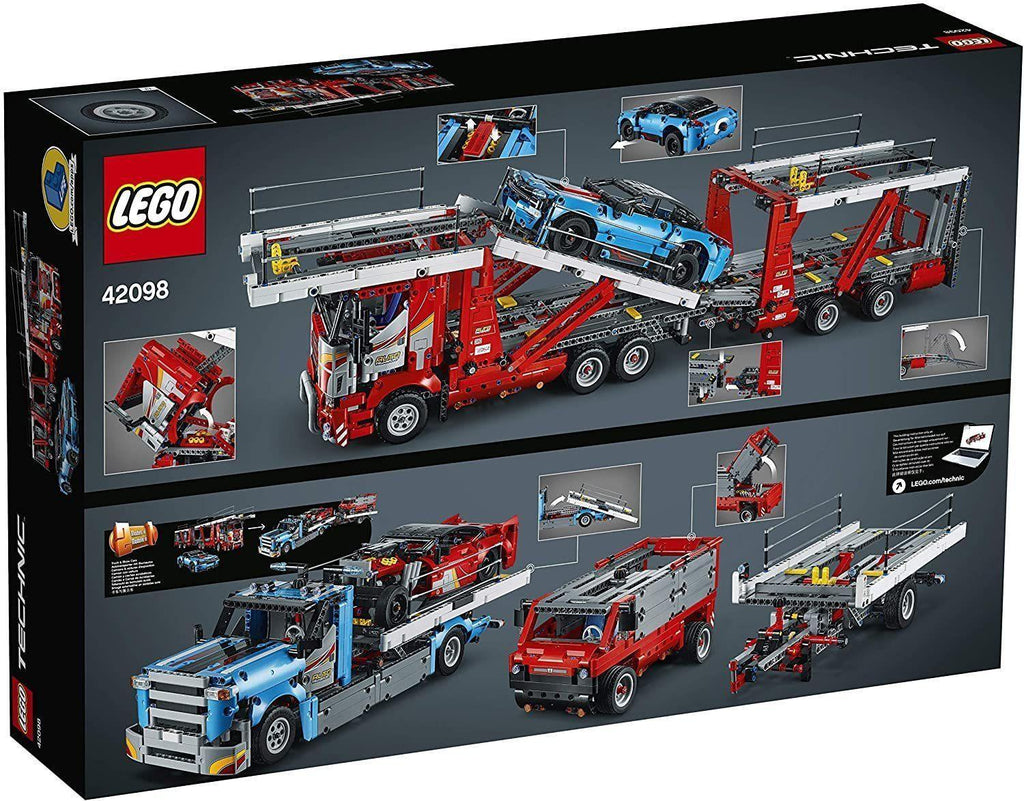 LEGO TECHNIC 42098 Car Transporter - to - Truck and Show Cars, 2 in 1 Model, Advanced Construction Set - TOYBOX Toy Shop