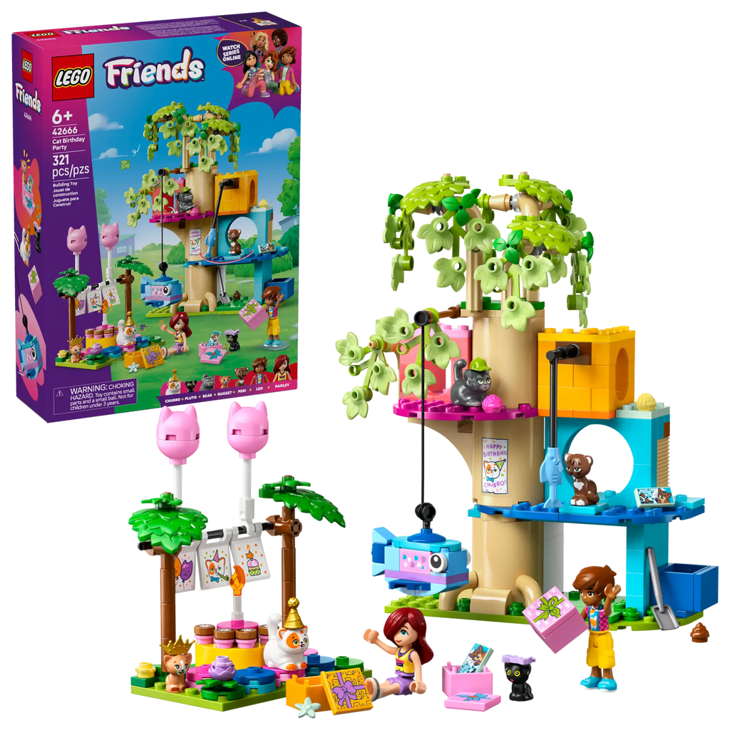 LEGO Friends 42666 Cat Birthday Party & Tree House