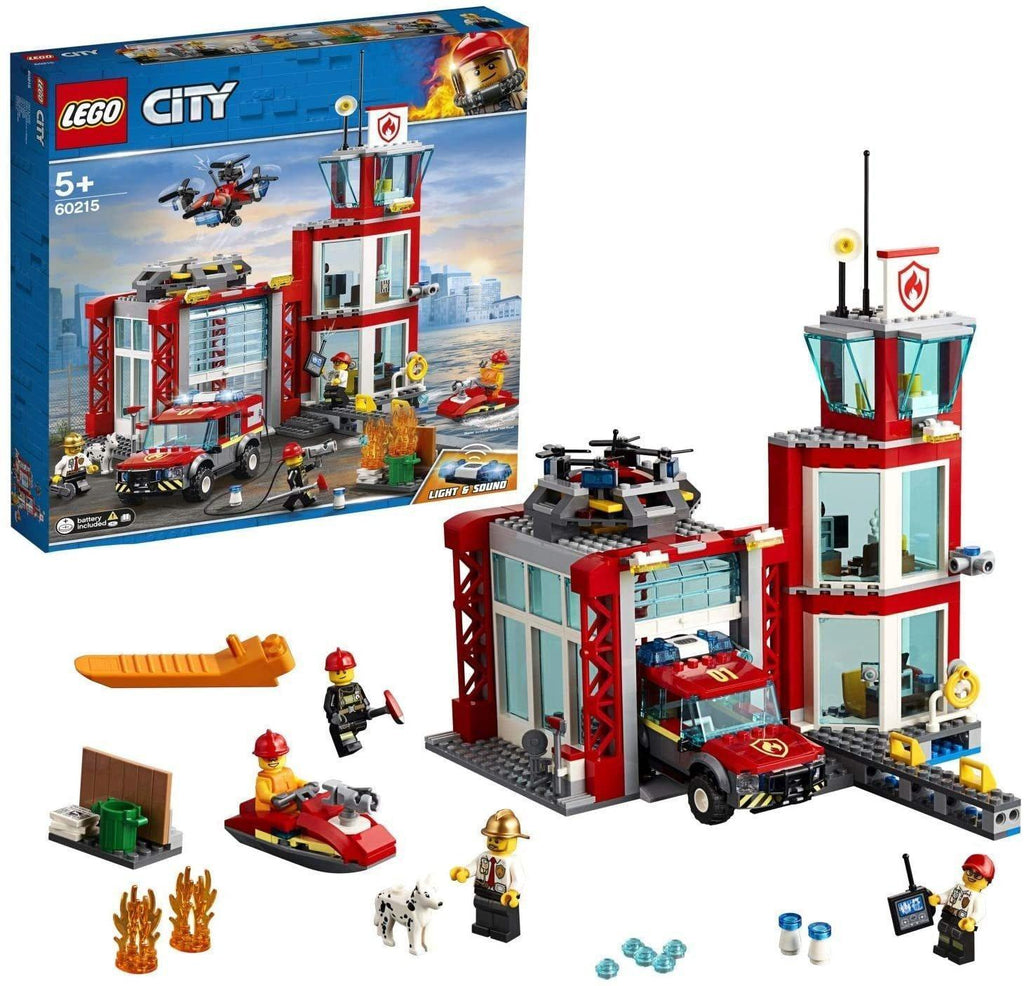 LEGO 60215 CITY Fire Fire Station Garage - TOYBOX Toy Shop