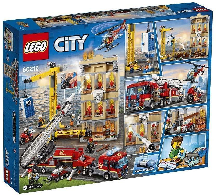 LEGO 60216 CITY Fire Downtown Fire Brigade with Fire Engine Truck - TOYBOX Toy Shop