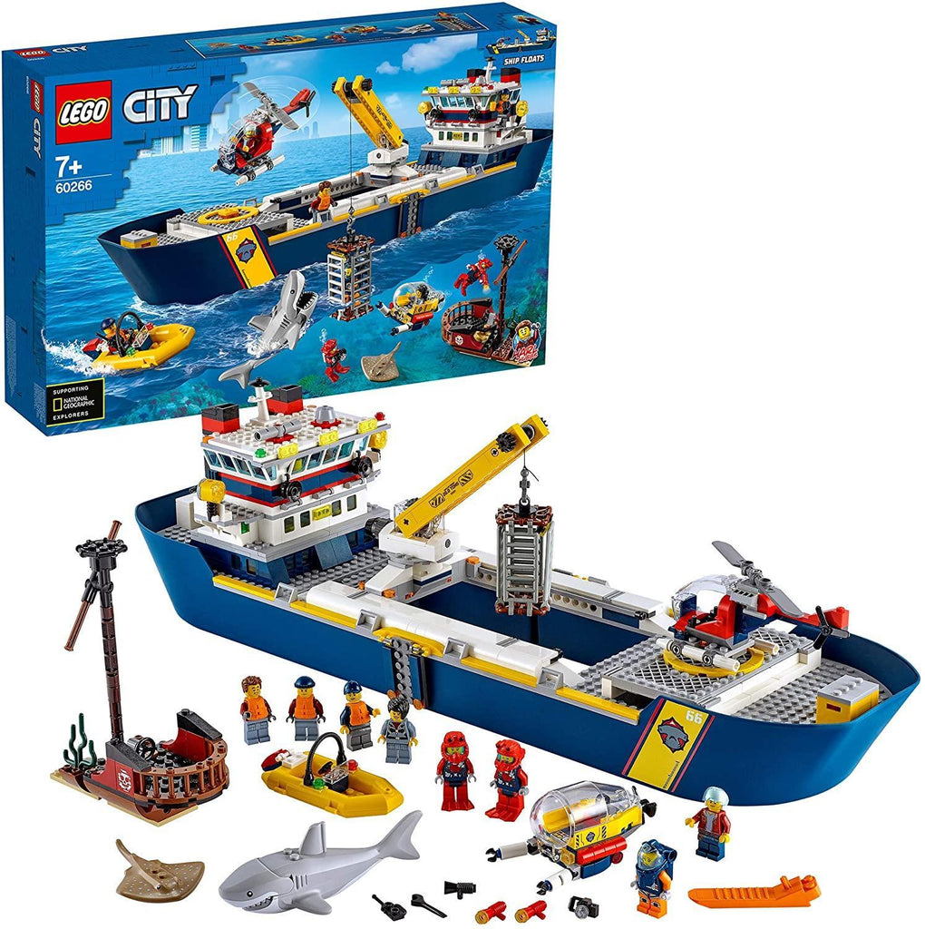 LEGO CITY 60266 Ocean Exploration Ship - TOYBOX Toy Shop