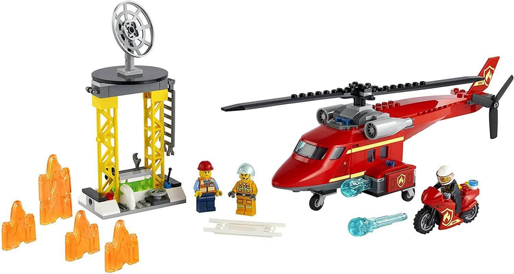LEGO CITY 60281 Fire Rescue Helicopter Toy - TOYBOX Toy Shop