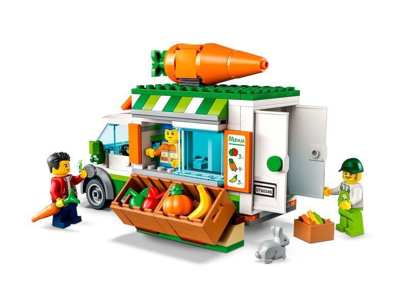 LEGO CITY 60345 Farmers Market Van Food Truck Farm Toy Set - TOYBOX Toy Shop