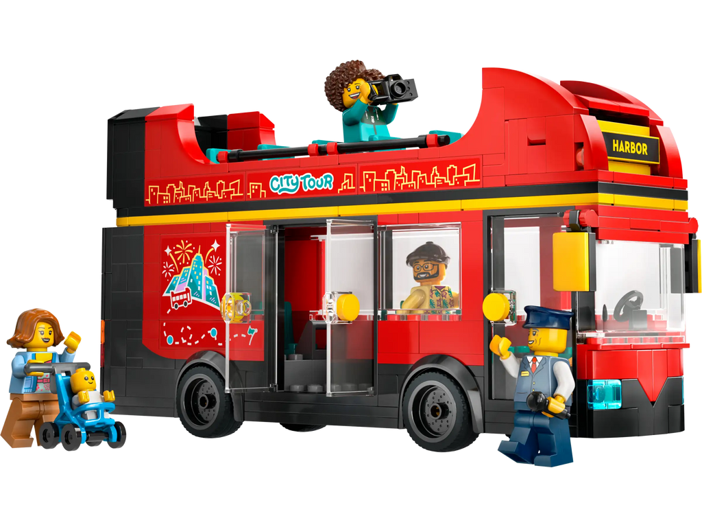 LEGO 60407 City Red Double-Decker Sightseeing Bus - TOYBOX Toy Shop