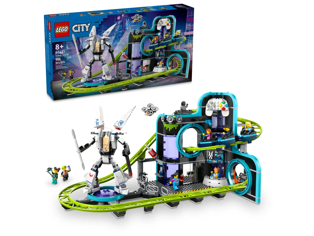 LEGO 60421 City Robot World Roller-Coaster Park - TOYBOX Toy Shop