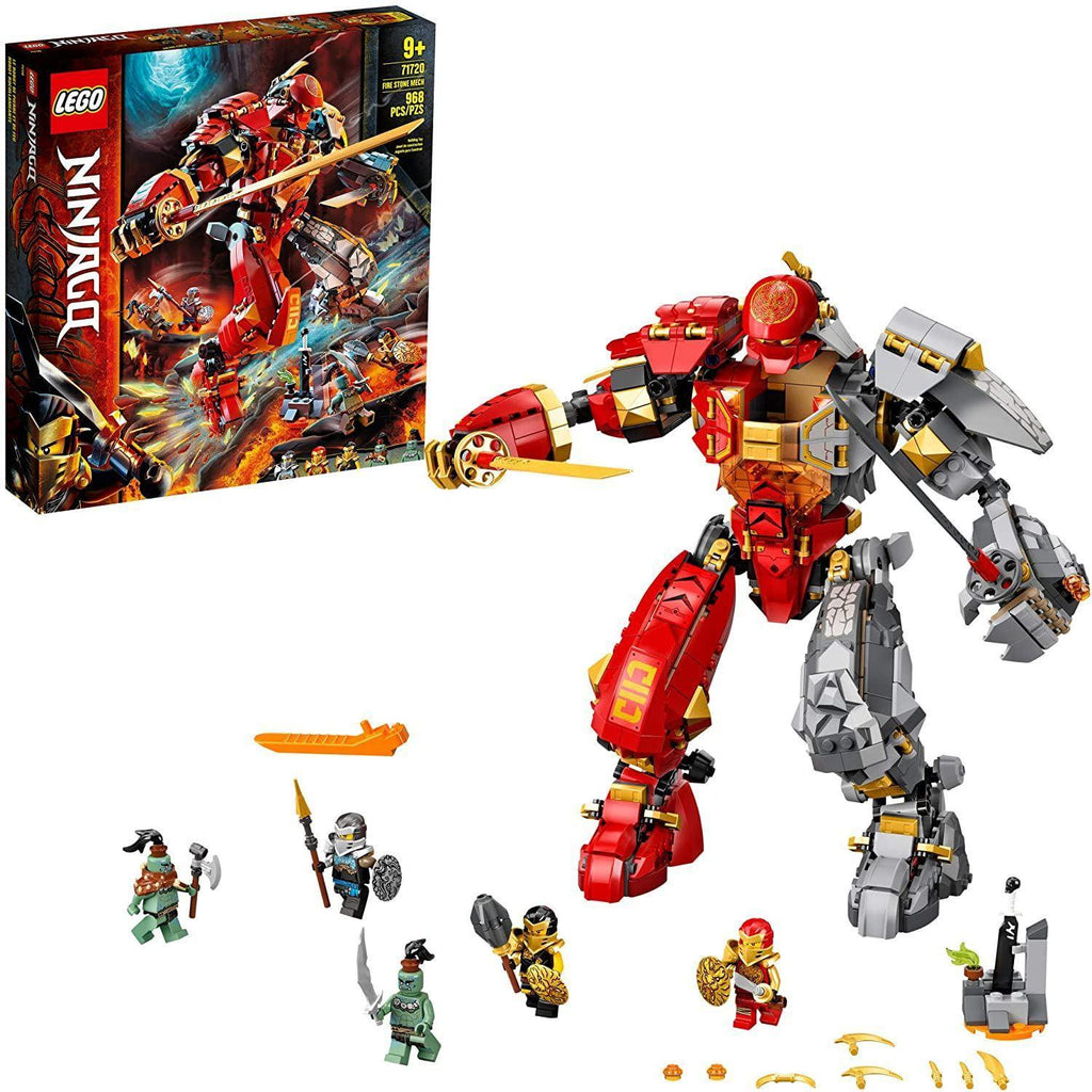 LEGO NINJAGO 71720 Fire Stone Mech Building Kit - TOYBOX Toy Shop