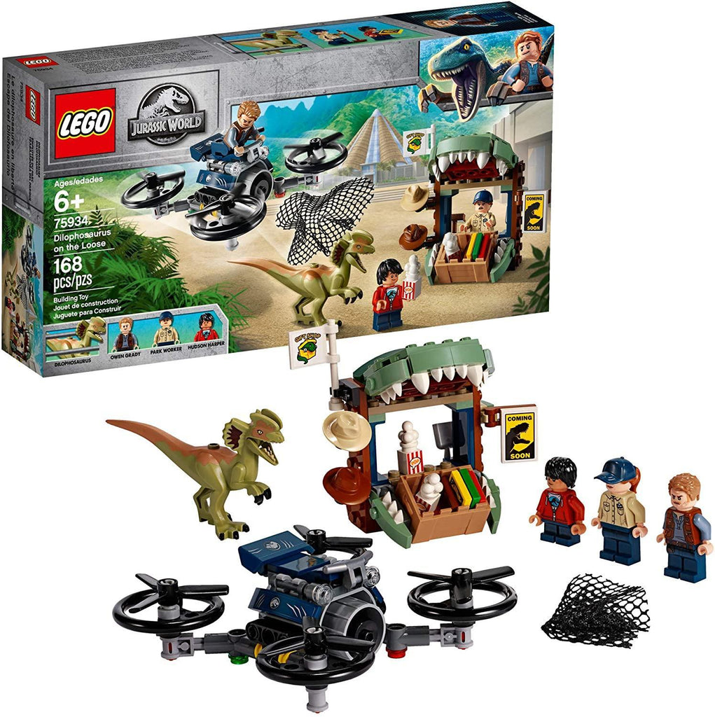 LEGO 75934 Jurassic World Dilophosaurus on The Loose Building Kit - TOYBOX Toy Shop