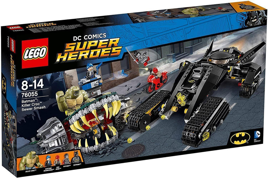 LEGO DC 76055 DC Comics Super Heroes Batman Killer Croc Sewer Smash Superhero Toy - TOYBOX Toy Shop