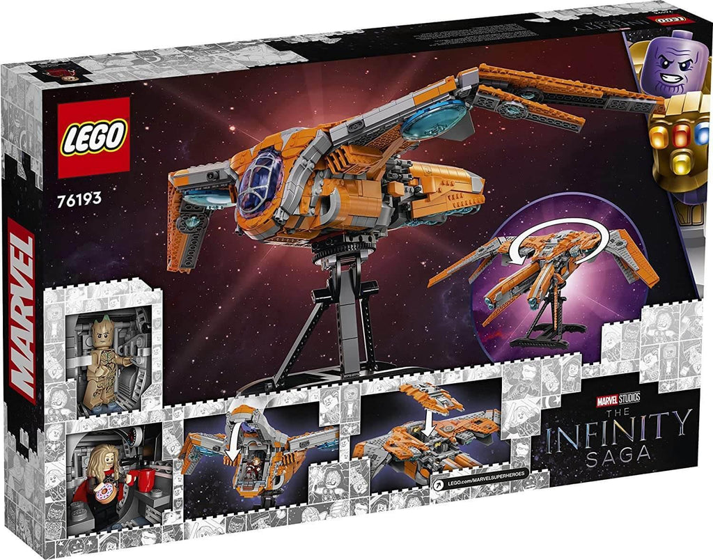 LEGO MARVEL 76193 Marvel The Guardians’ Ship Space Battleship Building Kit - TOYBOX Toy Shop