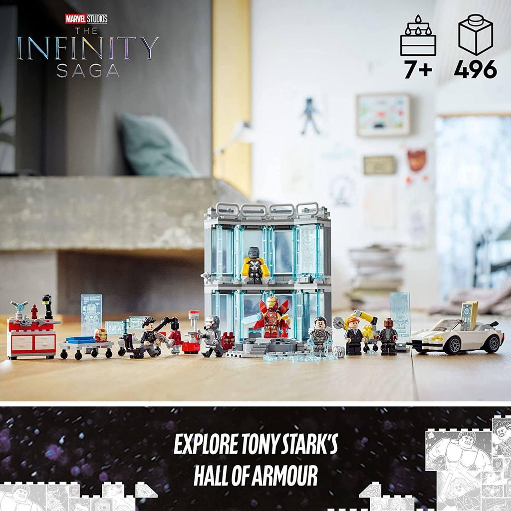 LEGO 76216 MARVEL The Infinity Saga Iron Man Armory - TOYBOX Toy Shop