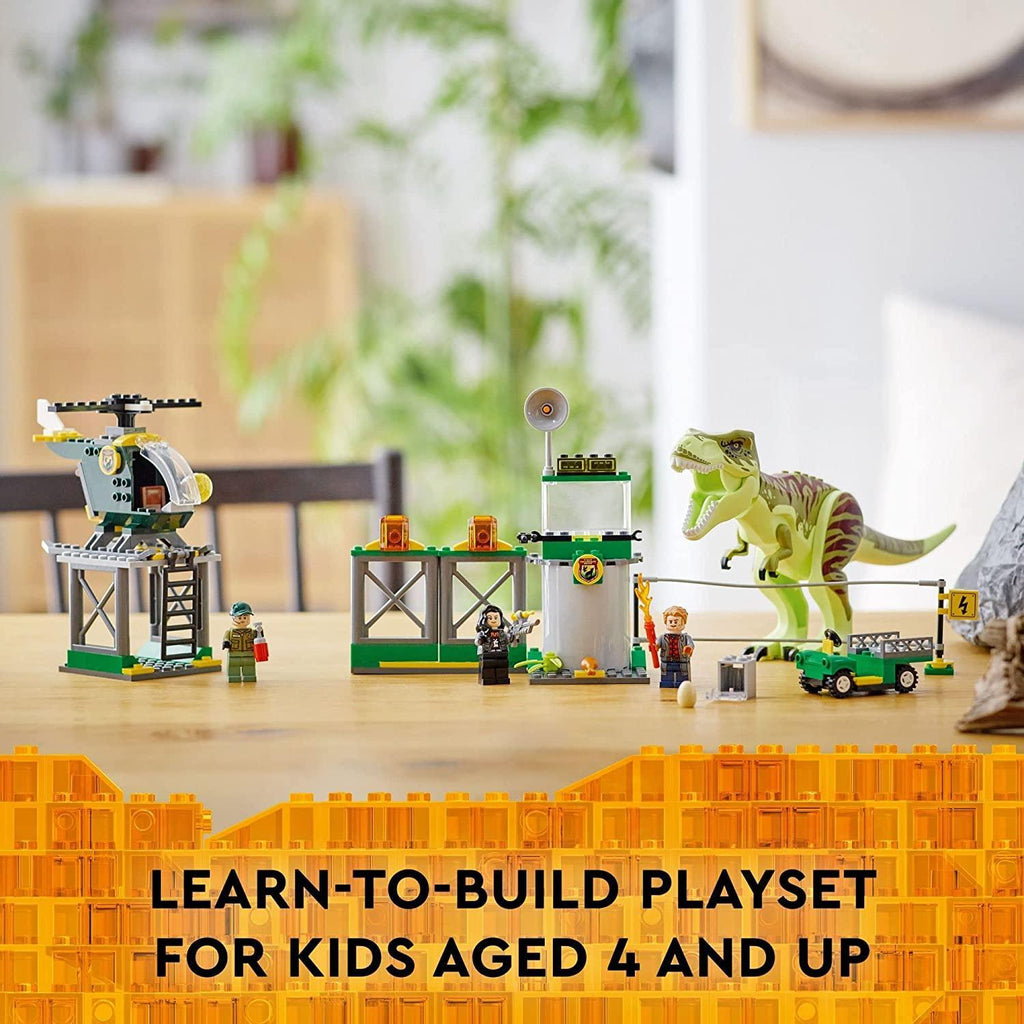 LEGO 76944 T. Jurassic World Rex Dinosaur Breakout - TOYBOX Toy Shop