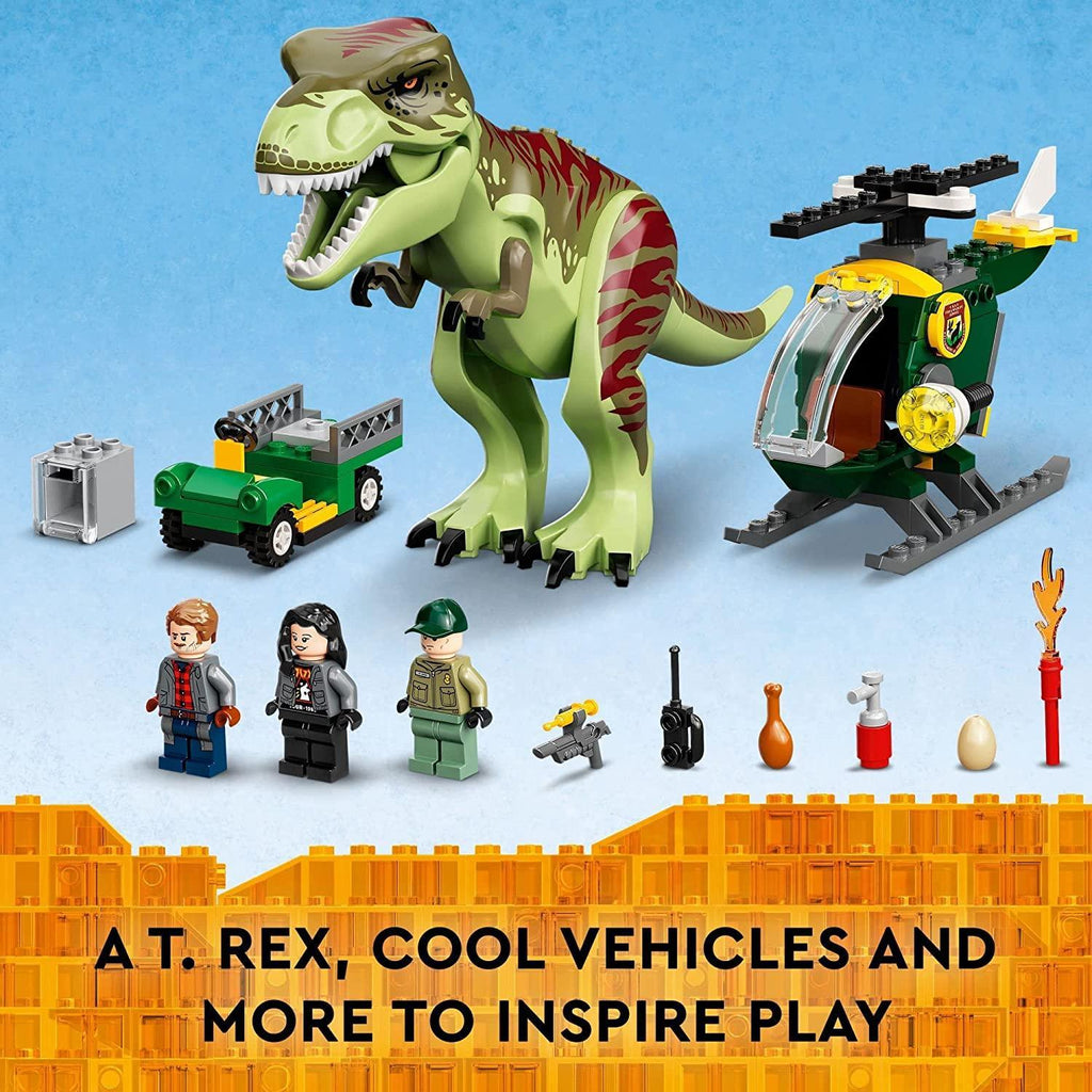 LEGO 76944 T. Jurassic World Rex Dinosaur Breakout - TOYBOX Toy Shop