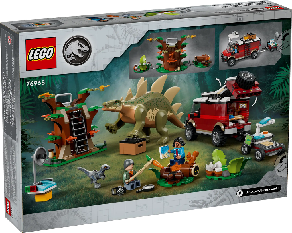 LEGO 76965 JURASSIC WORLD Dinosaur Missions: Stegosaurus Discovery - TOYBOX Toy Shop