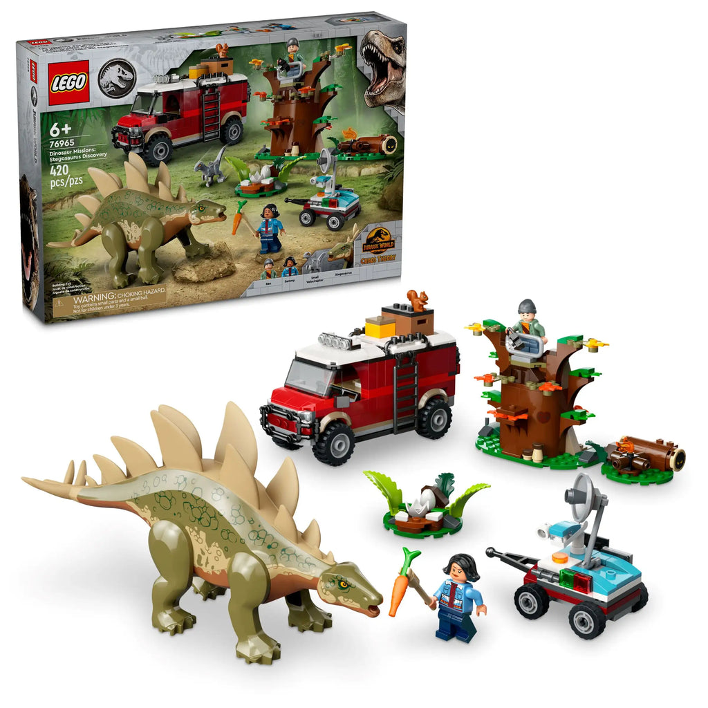 LEGO 76965 JURASSIC WORLD Dinosaur Missions: Stegosaurus Discovery - TOYBOX Toy Shop