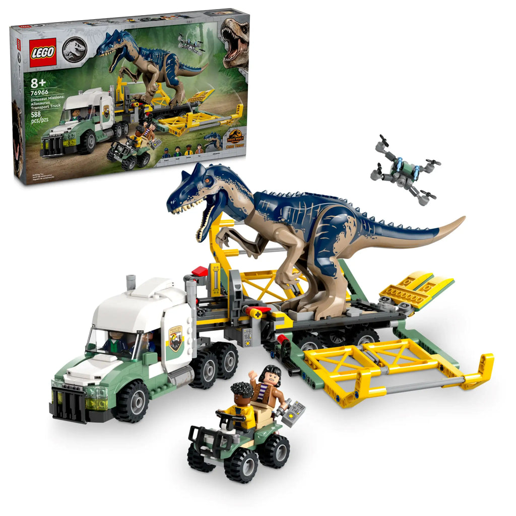 LEGO 76966 JURASSIC WORLD Dinosaur Missions: Allosaurus Transport Truck - TOYBOX Toy Shop