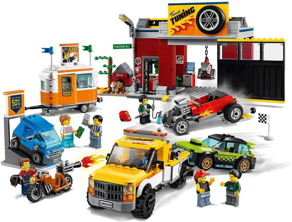 LEGO CITY 60258 Nitro Wheels Tuning Workshop Building Set - TOYBOX Toy Shop