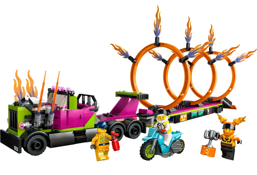 LEGO CITY 60357 Stunt Truck & Ring of Fire Challenge - TOYBOX Toy Shop