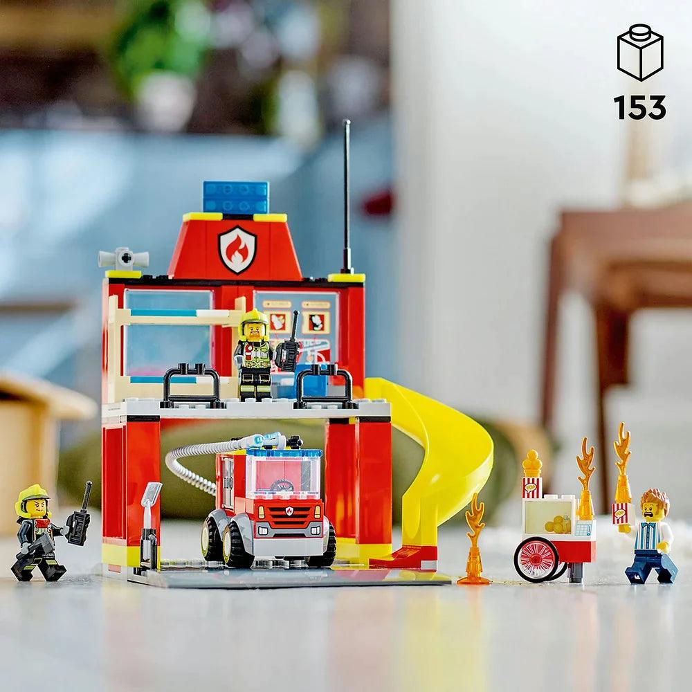 LEGO CITY 60375 Fire Station and Fire Truck - TOYBOX Toy Shop
