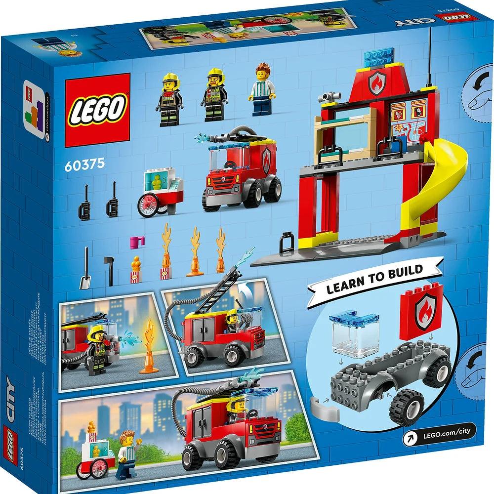 LEGO CITY 60375 Fire Station and Fire Truck - TOYBOX Toy Shop