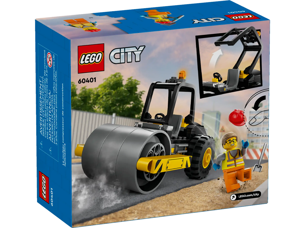 LEGO CITY 60401 Construction Steamroller - TOYBOX Toy Shop