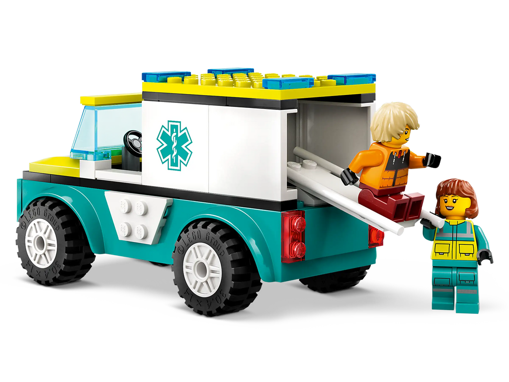 LEGO CITY 60403 Emergency Ambulance and Snowboarder - TOYBOX Toy Shop