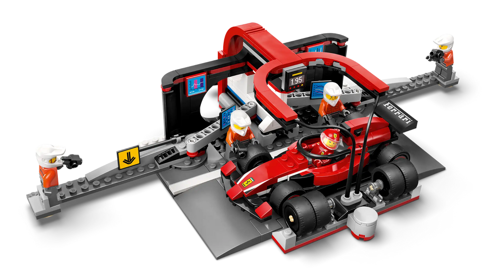 LEGO City 60443 F1® Pit Stop & Pit Crew with Ferrari Car