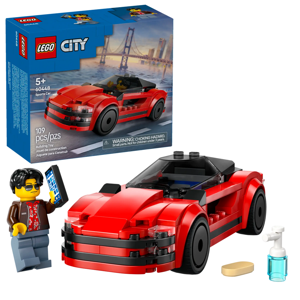 LEGO CITY 60448 Red Sports Car - TOYBOX Toy Shop