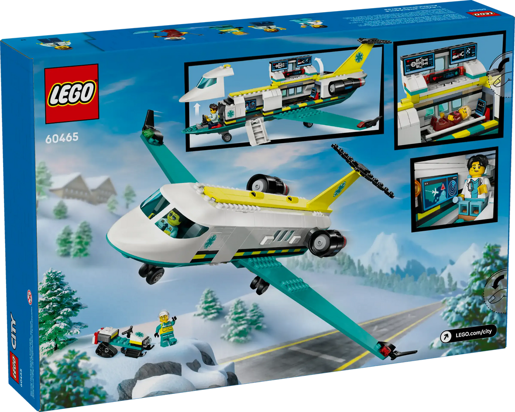 LEGO City 60465 Emergency Air Ambulance Airplane
