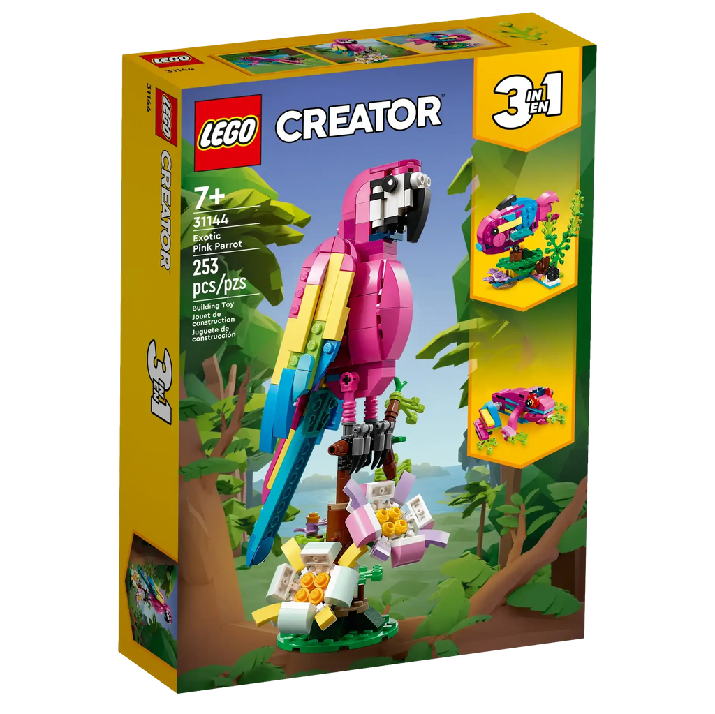 LEGO CREATOR 31144 Exotic Pink Parrot - TOYBOX Toy Shop