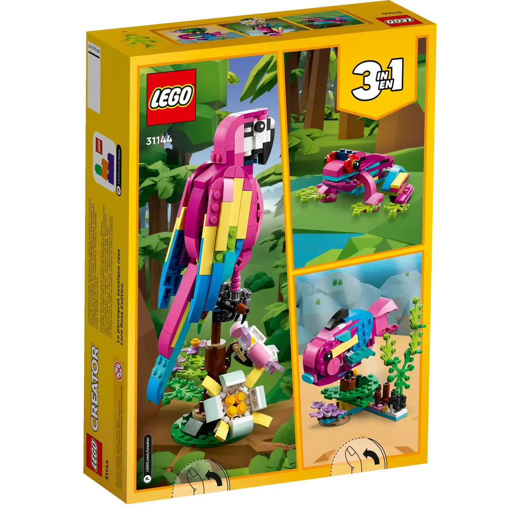 LEGO CREATOR 31144 Exotic Pink Parrot - TOYBOX Toy Shop