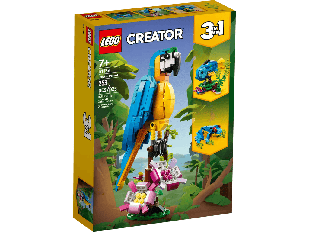 LEGO CREATOR 3in1 Exotic Parrot 31136 - TOYBOX Toy Shop