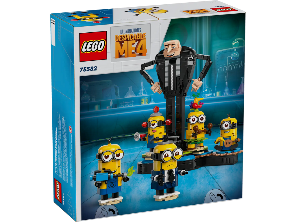 LEGO DESPICABLE ME 75582 Brick-Built Gru and Minions - TOYBOX Toy Shop