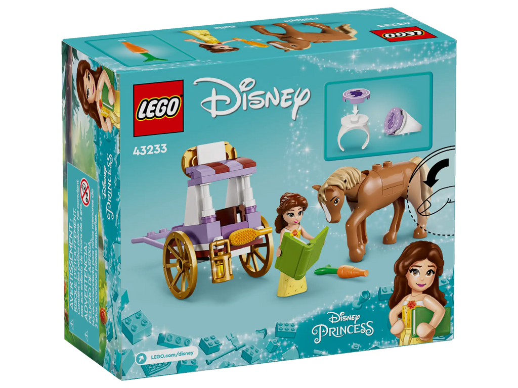 LEGO DISNEY 43233 Belle's Storytime Horse Carriage - TOYBOX Toy Shop