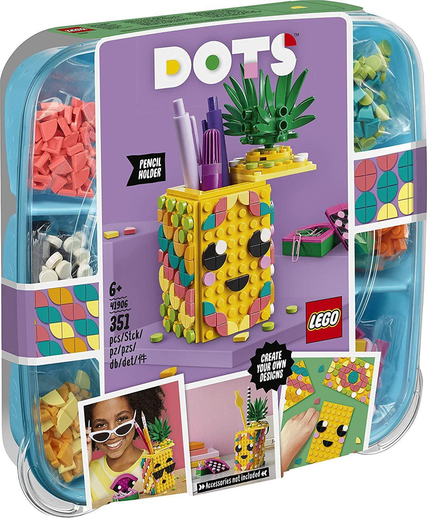 LEGO DOTS 41906 Pineapple Pencil Holder - TOYBOX Toy Shop