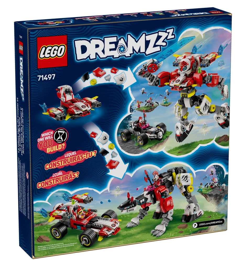 LEGO DREAMZZZ 71497 Cooper's Tiger Mech & Zero's Hot Rod Car - TOYBOX Toy Shop