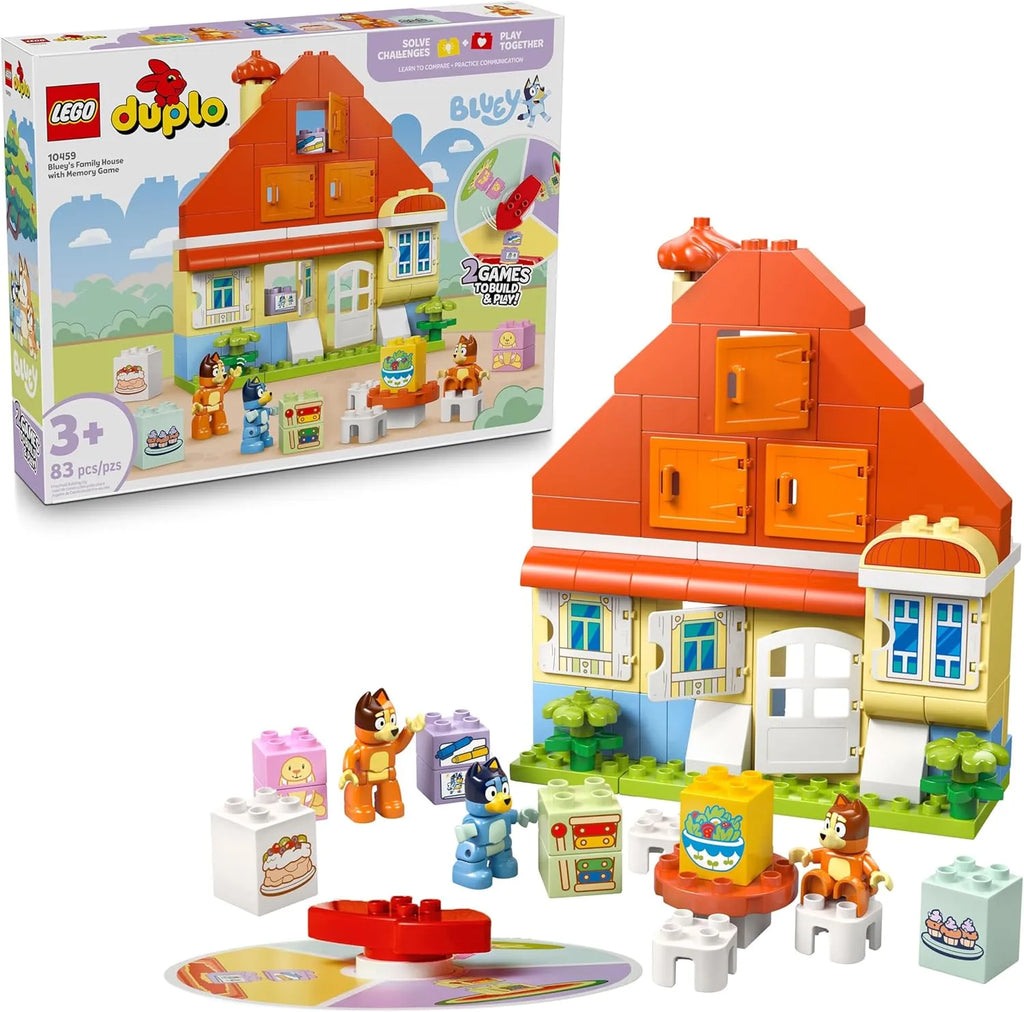 LEGO DUPLO 10459 Bluey's Family House with Memory Game