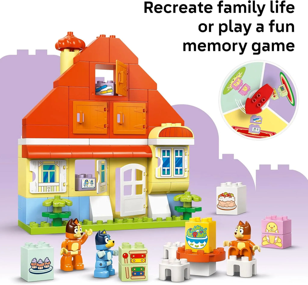 LEGO DUPLO 10459 Bluey's Family House with Memory Game
