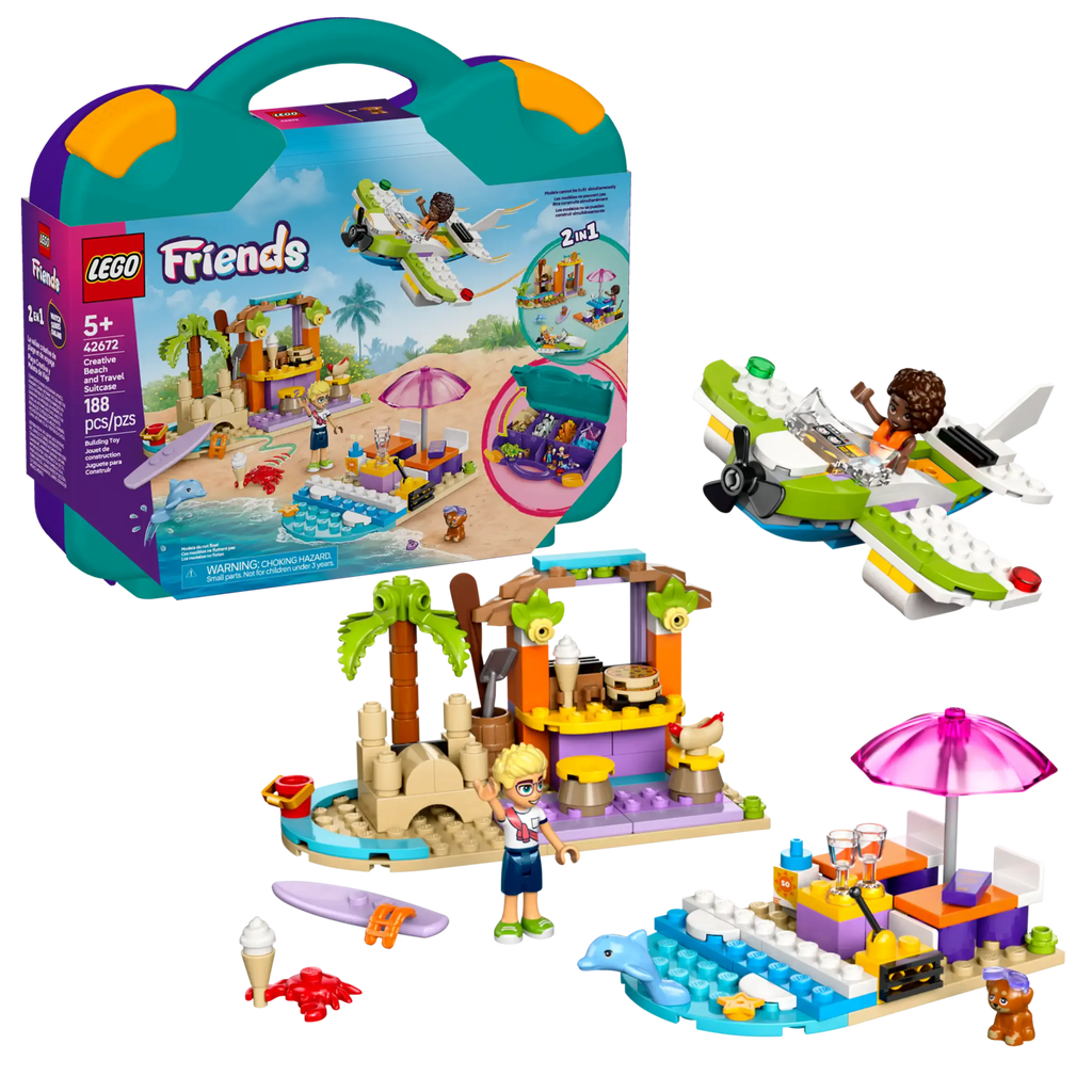 LEGO Friends 42672 Creative Beach and Travel Suitcase